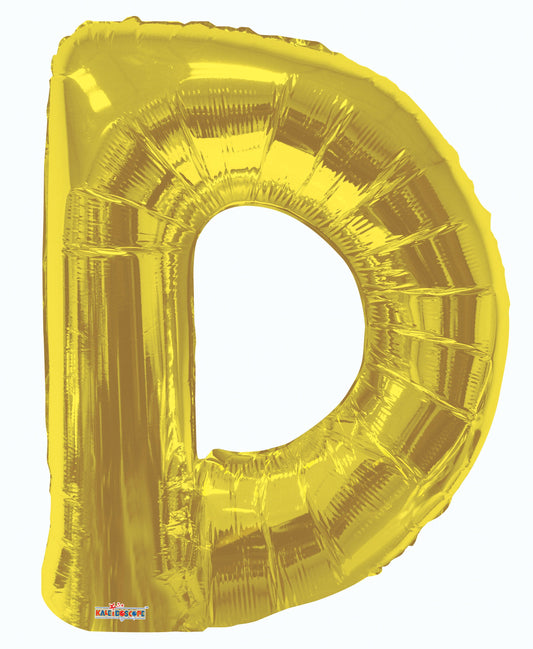 34" Letter D Gold