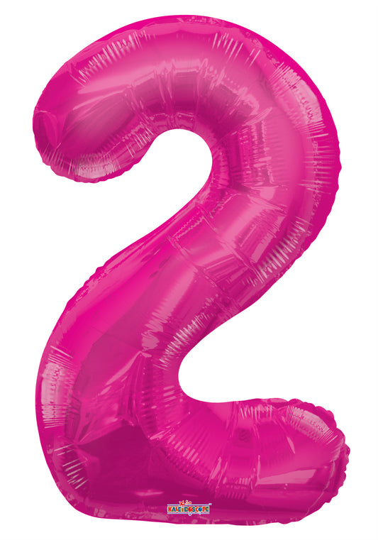 34" Number 2 Magenta