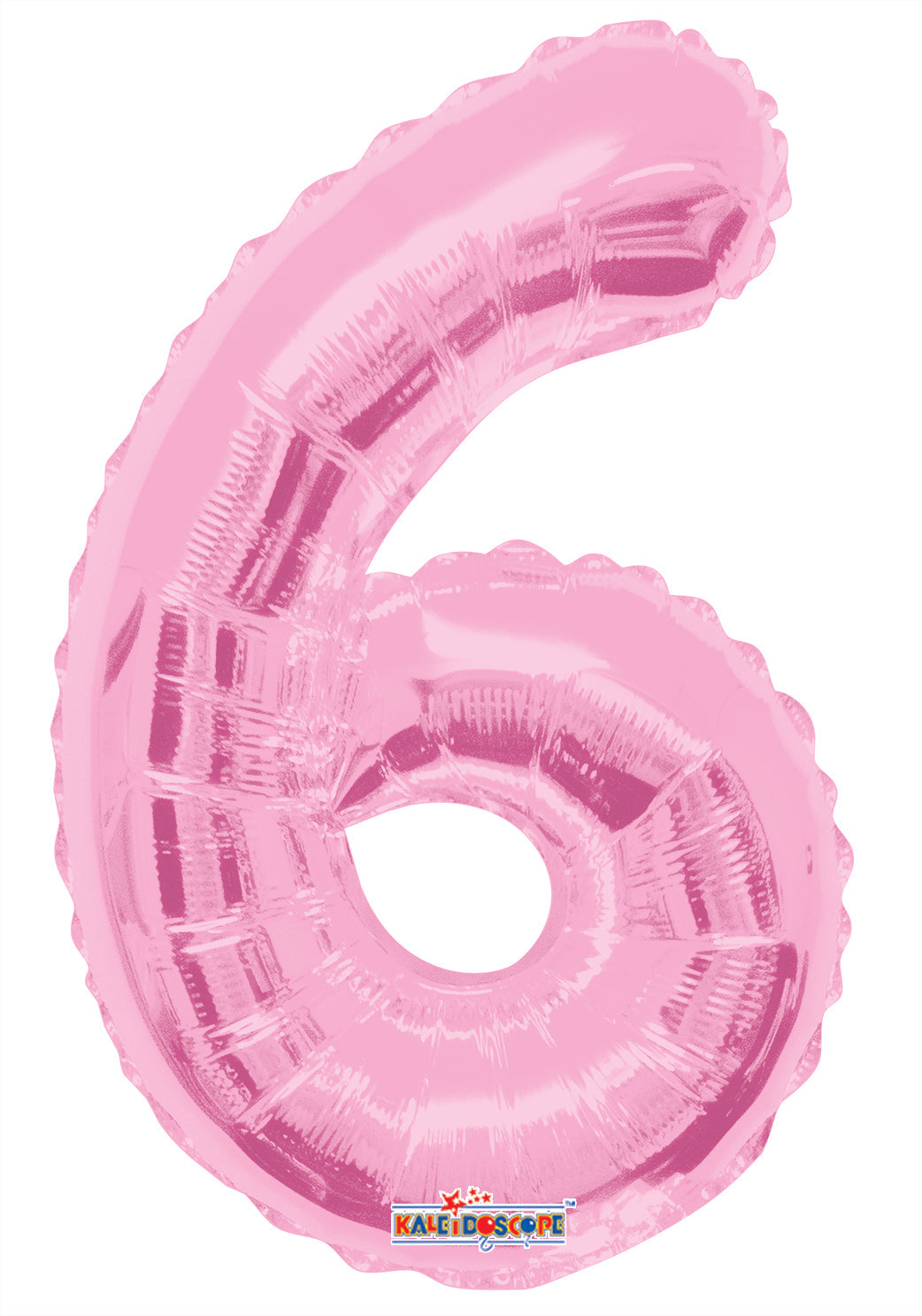 14" Number 6 Light Pink